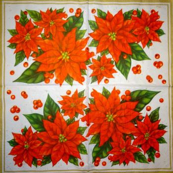 220 Christmas Flowers - 3-ply - Paw